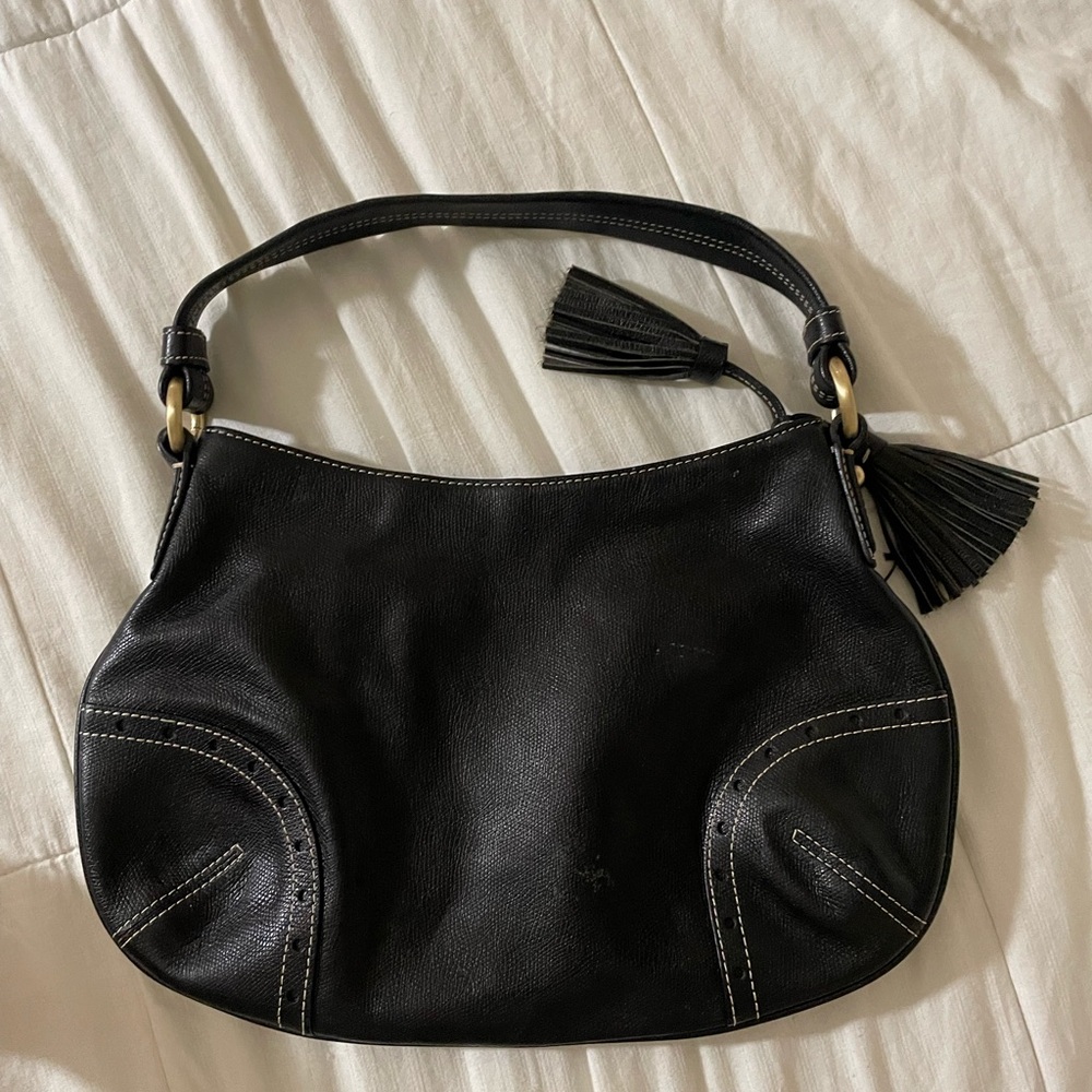 Talbots Black Leather shoulder bag